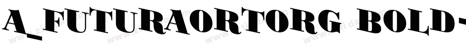 a_FuturaOrtoRg Bold字体转换